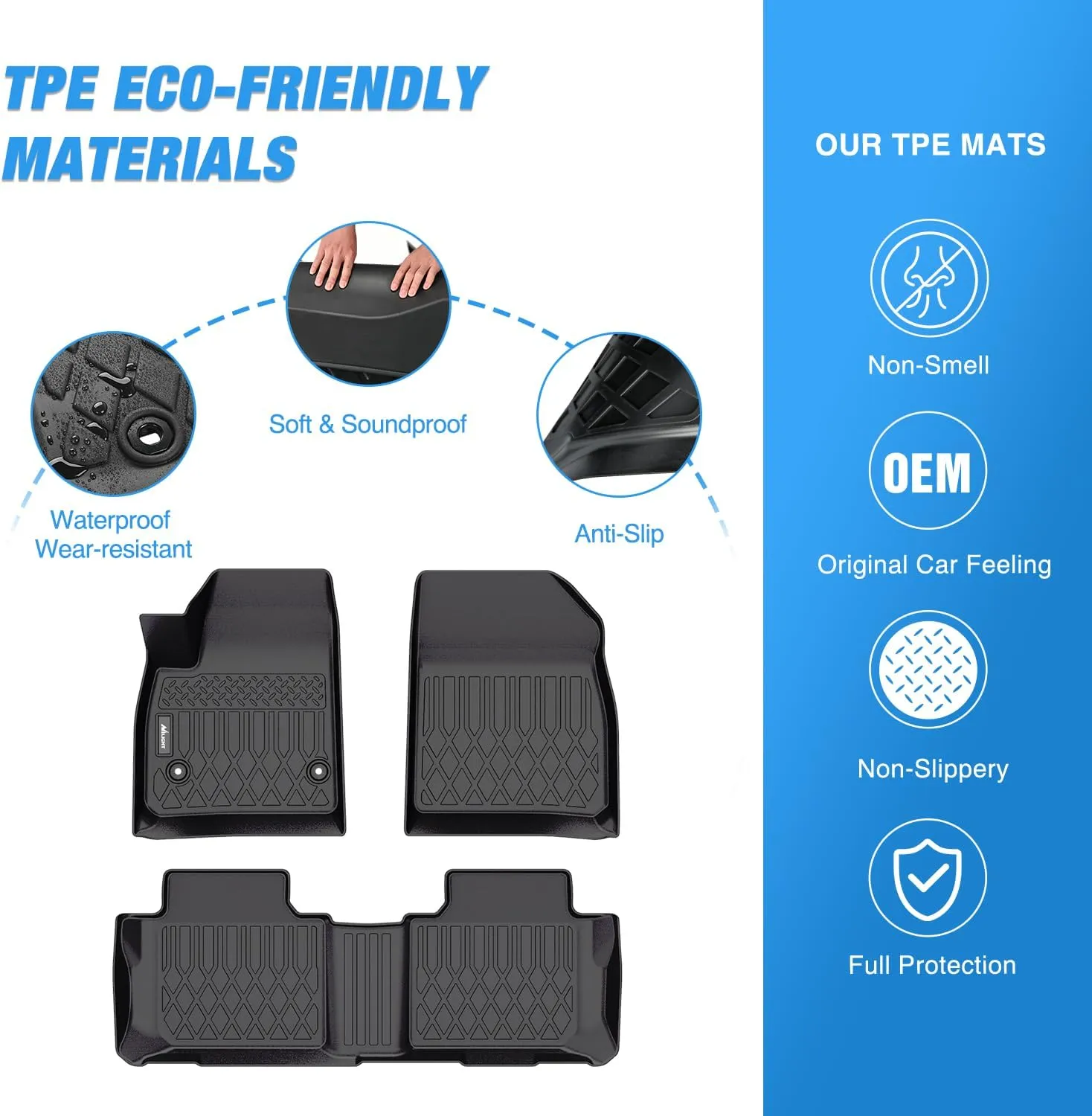 2019-2024 Chevy Blazer TPE Floor Mats