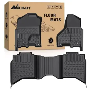 2019-2024 Dodge Ram 1500 Classic Crew Cab 2012-2018 Dodge Ram 1500 2500 3500 TPE Floor Mats