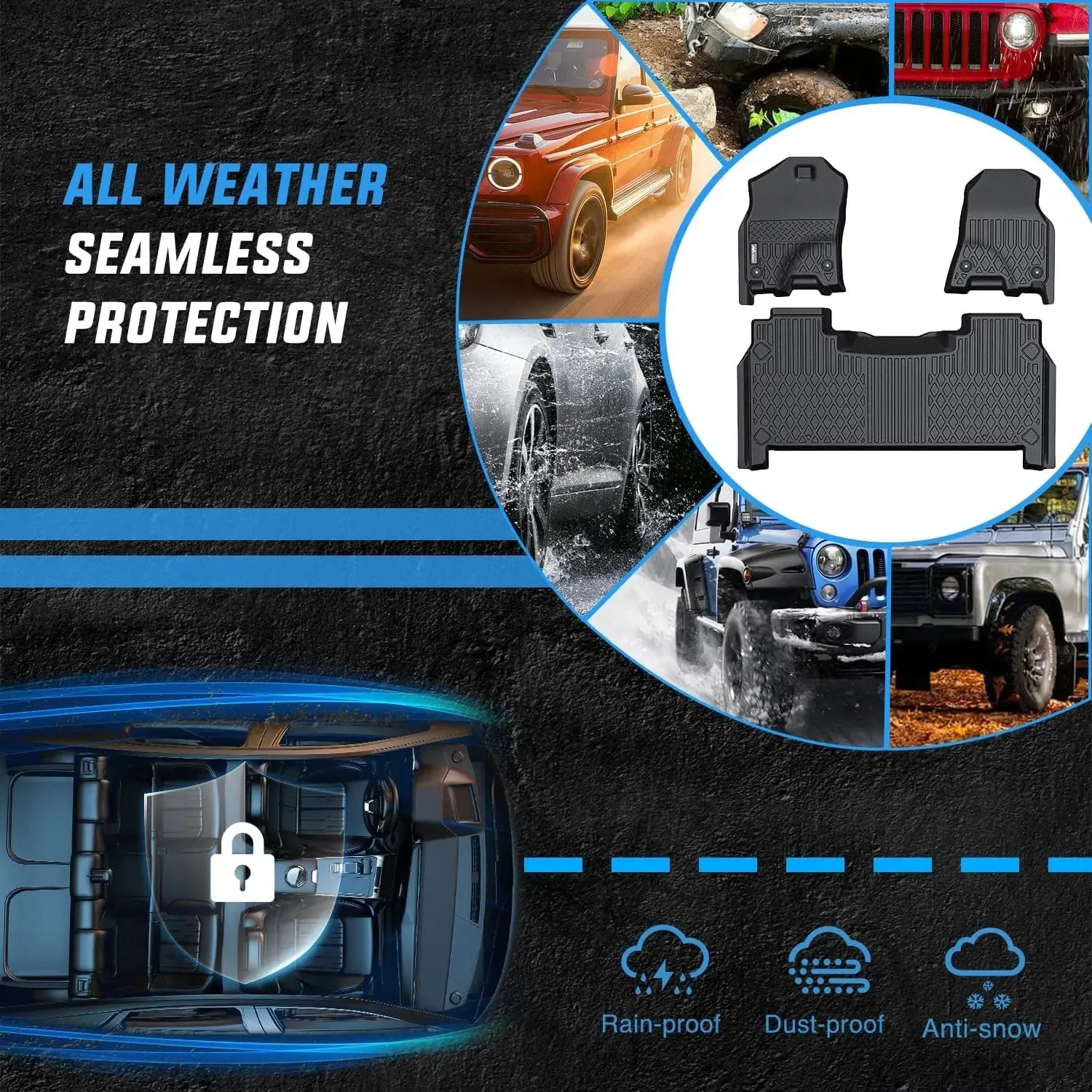 2019-2024 Dodge Ram 1500 TPE Floor Mats
