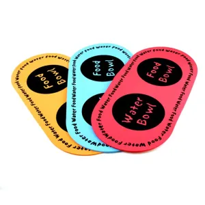 6-Pack Pet Food Bowl Placemat | Waterproof | Leakproof | Non-Slip Floor