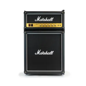 Marshall MF4.4BLK-NA 126 Litre Mini Bar Fridge | 4.4 cu ft | Black Edition | Iconic Amp Design | With Freezer
