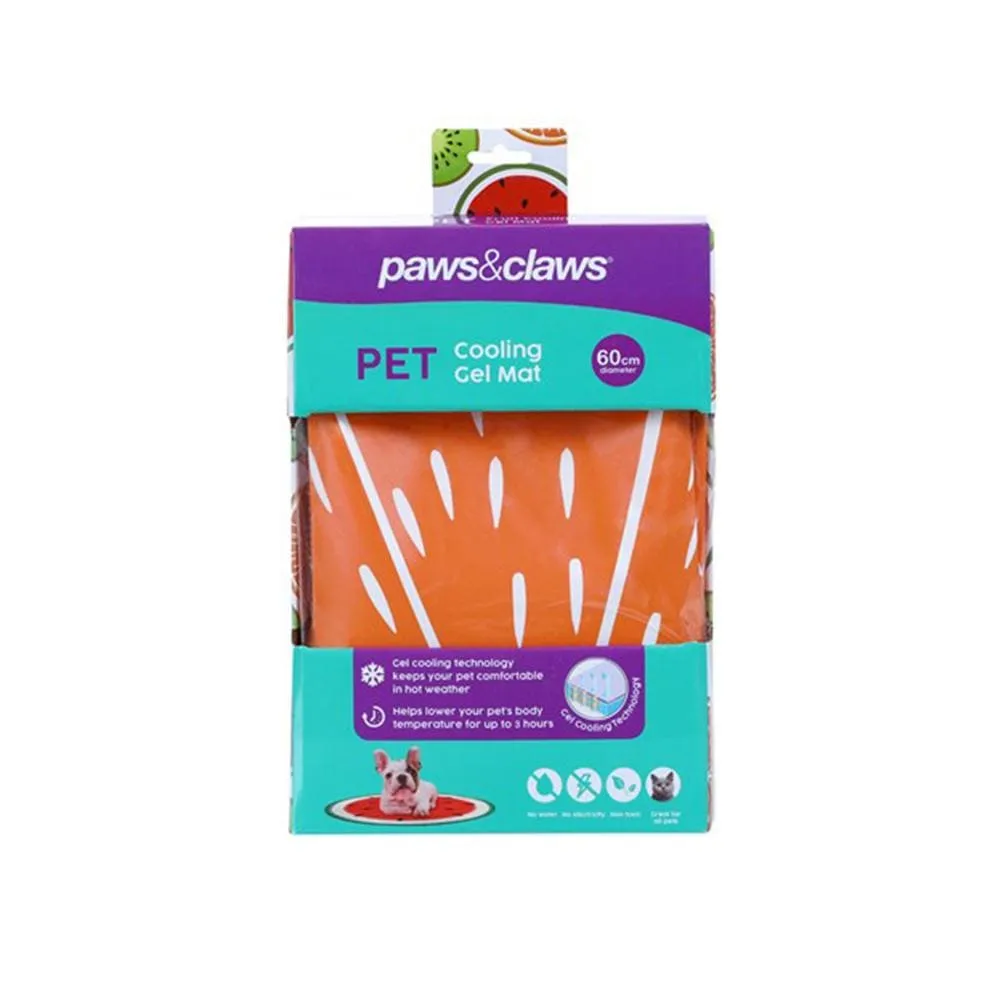 Paws & Claws PET COOLING GEL MAT FRUIT DESIGN - ORANGE